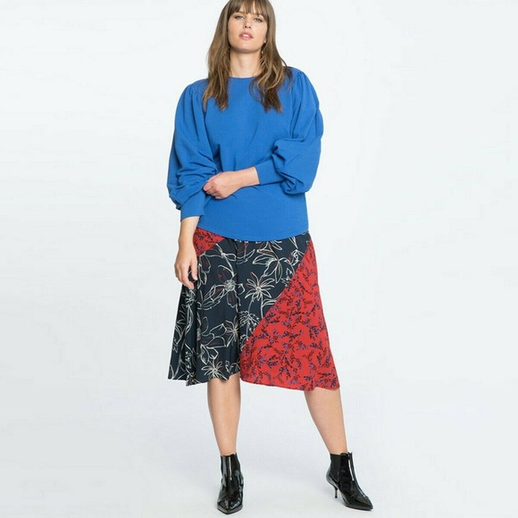 Eloquii Dresses & Skirts - Eloquii Mixed Print Midi Skirt Size 14